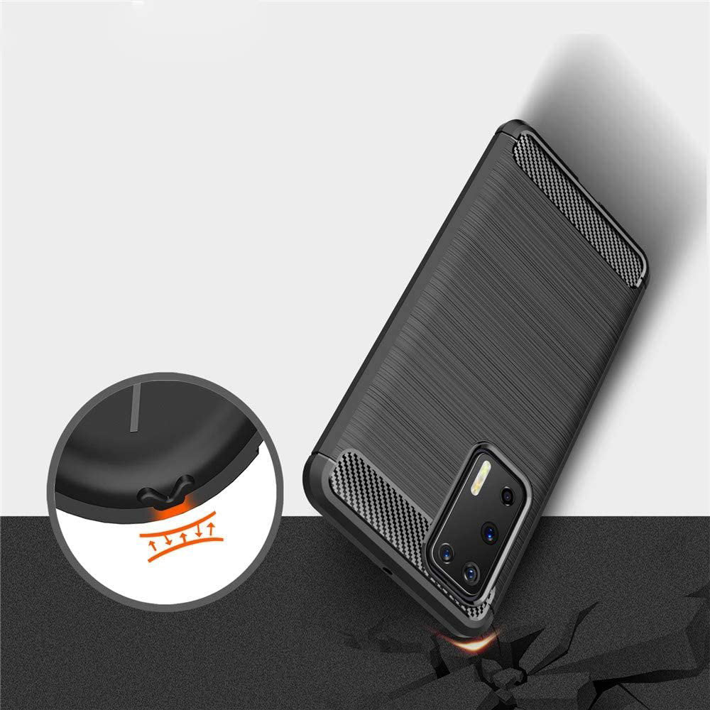 Techsuit - Carbon Silicone - Huawei P40 Pro - Black