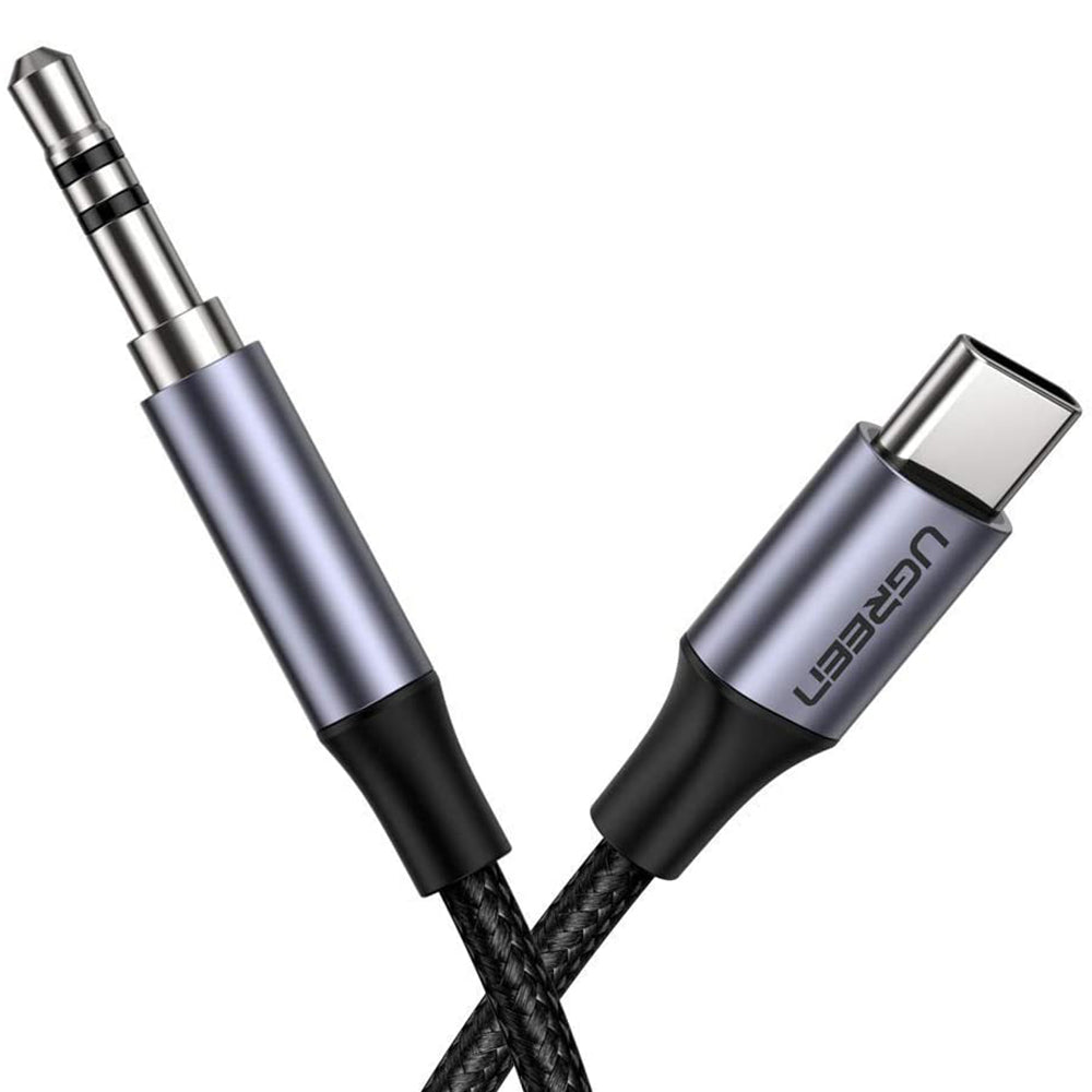 Ugreen - Audio Cable Adapter AV143 (30633) - Type-C to Jack 3.5mm, 1m - Deep Gray