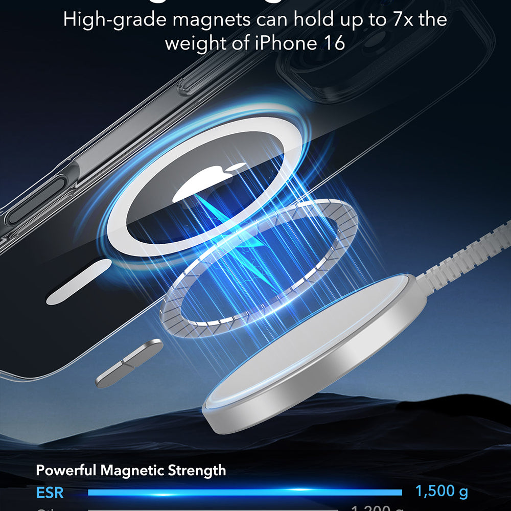 ESR - Classic Hybrid HaloLock - iPhone 16 - Clear