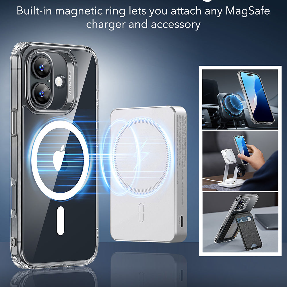 ESR - Classic Hybrid HaloLock - iPhone 16 - Clear