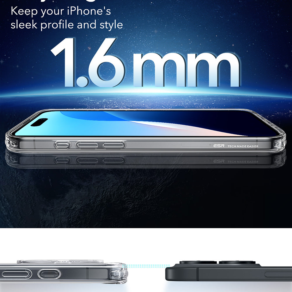 ESR - Classic Hybrid HaloLock - iPhone 16 - Clear