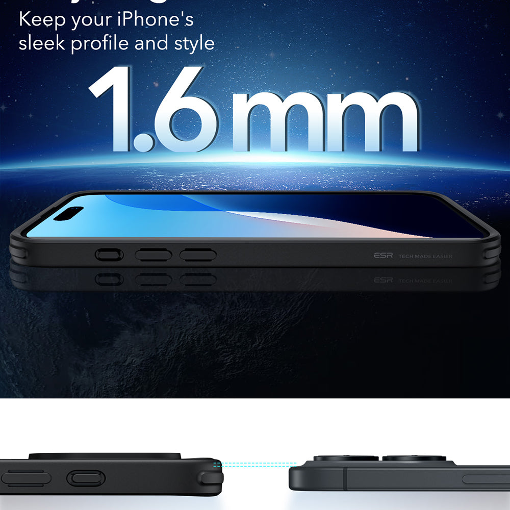 ESR - Classic Hybrid HaloLock - iPhone 16 - Frosted Black