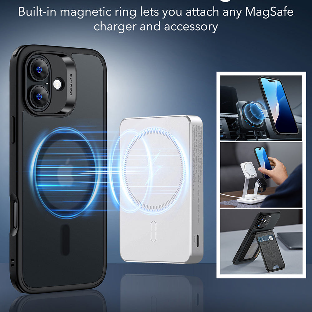 ESR - Classic Hybrid HaloLock - iPhone 16 - Frosted Black