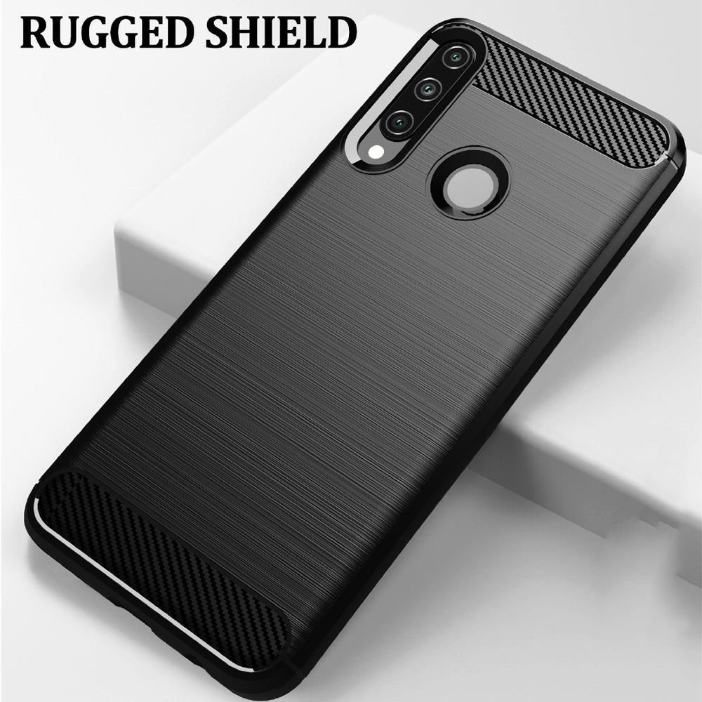 Techsuit - Carbon Silicone - Huawei Y6p - Black