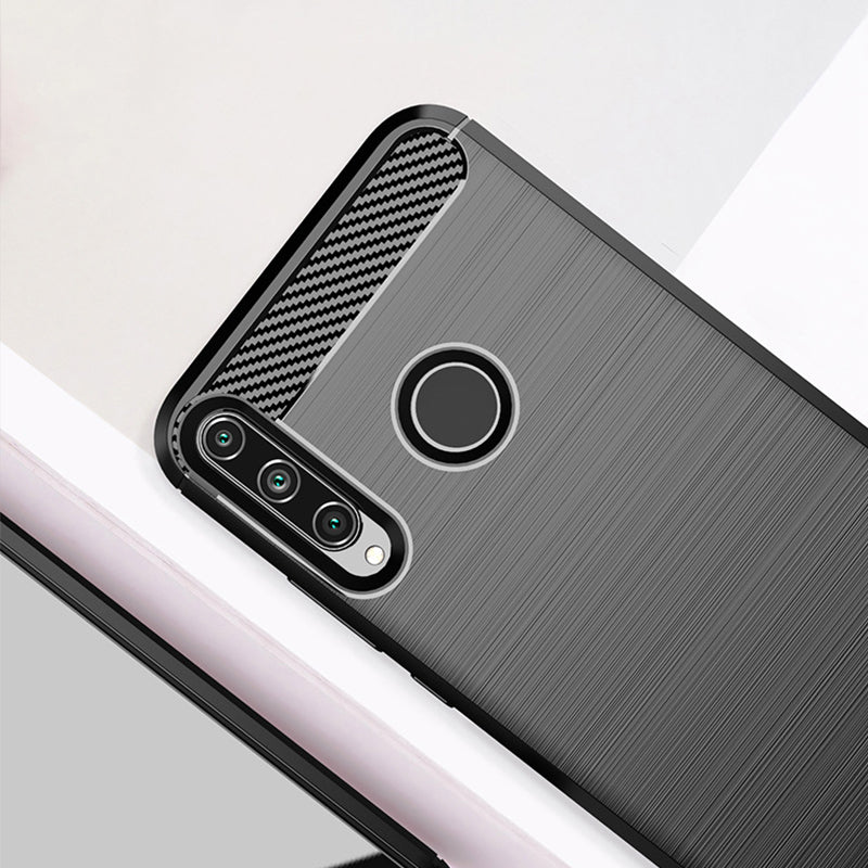 Techsuit - Carbon Silicone - Huawei Y6p - Black