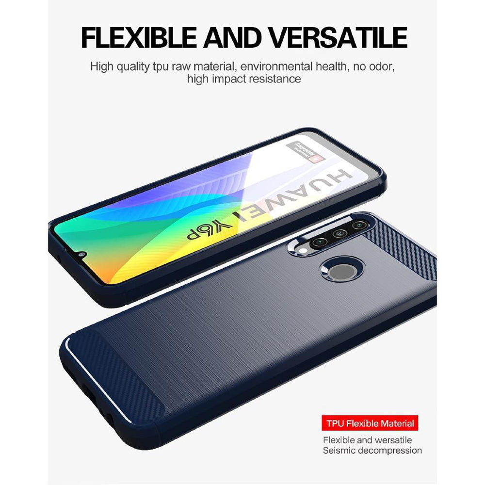 Techsuit - Carbon Silicone - Huawei Y6p - Black