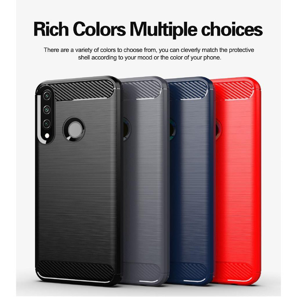 Techsuit - Carbon Silicone - Huawei Y6p - Black