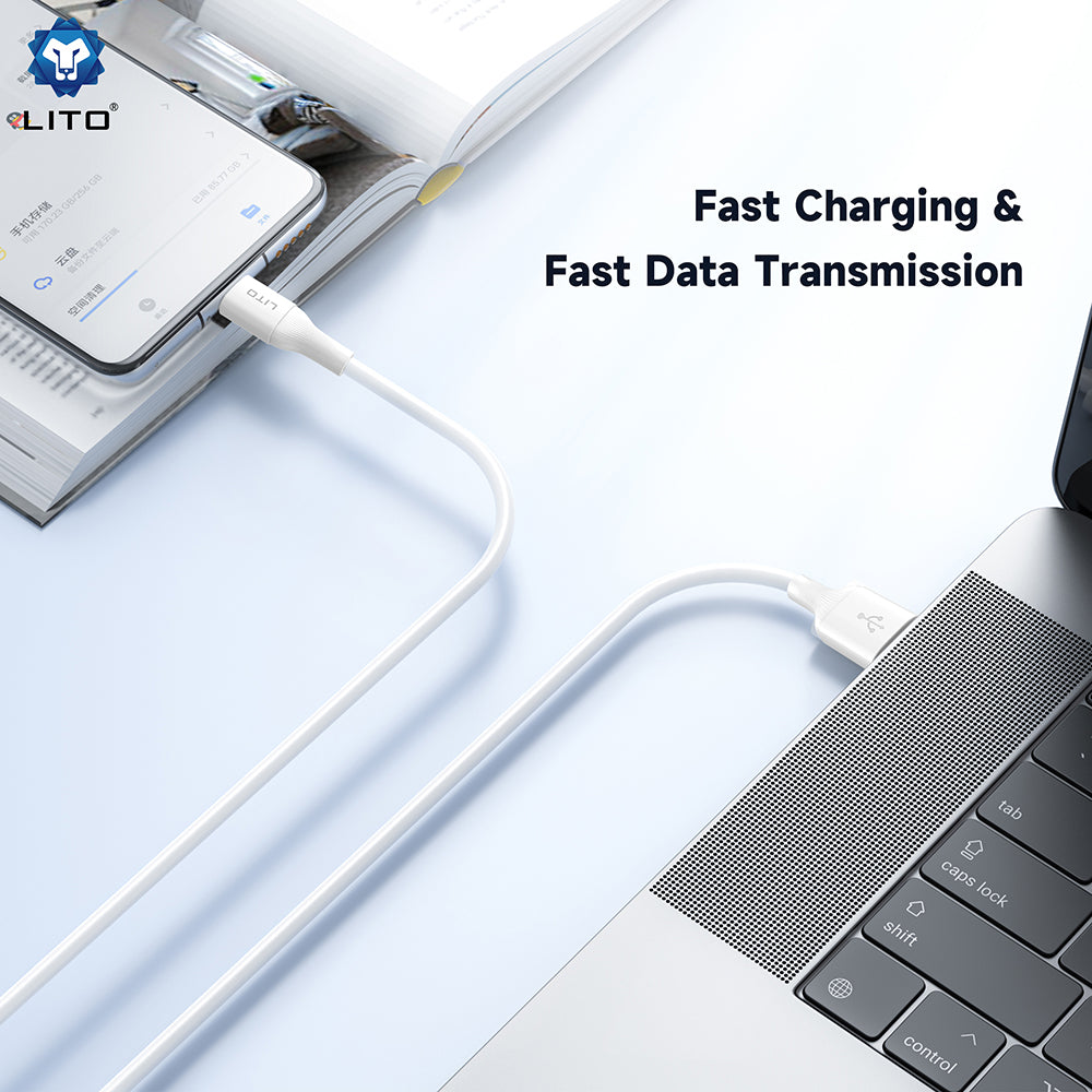 Lito - Data Cable (LD06L) - USB to Lightning, 2.4A, PVC, 1m - Black