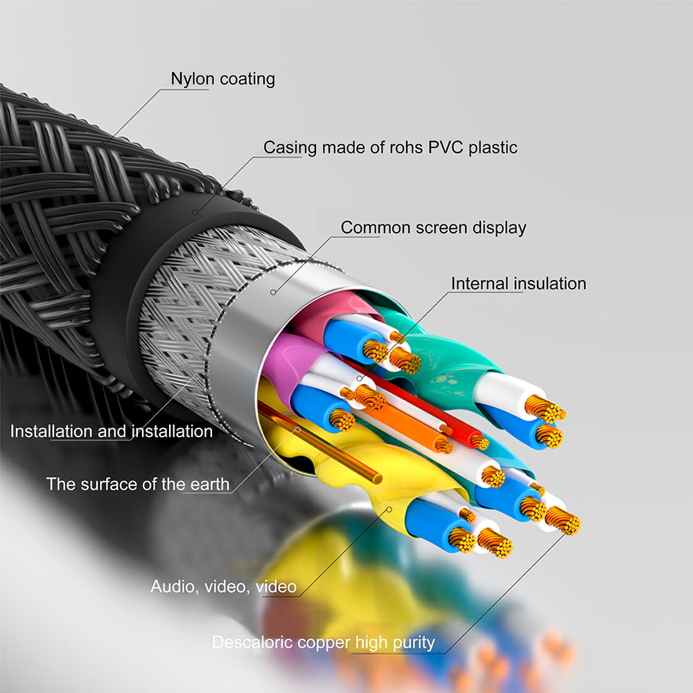 Lito - Data Cable (LD10CC) - Type-C to Type-C, Fast Charging, 60W, with LED Light, 1m - Black