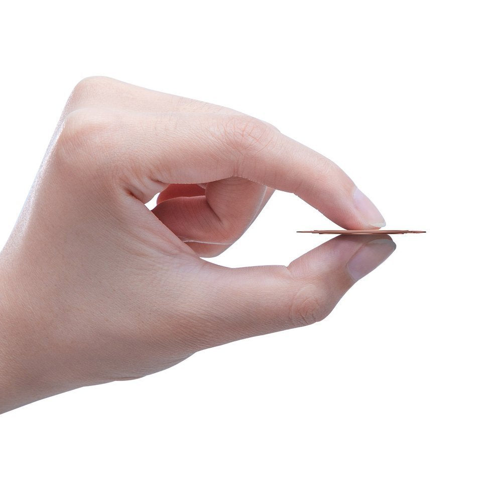 Baseus - Phone Ring Invizible (SUYB-0R) - Standing and Folding Feature, 360° Rotating, Ultra-Thin, 3M Adhesive - Rose Go