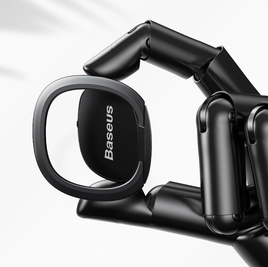 Baseus - Phone Ring Invizible (SUYB-0R) - Standing and Folding Feature, 360° Rotating, Ultra-Thin, 3M Adhesive - Rose Go
