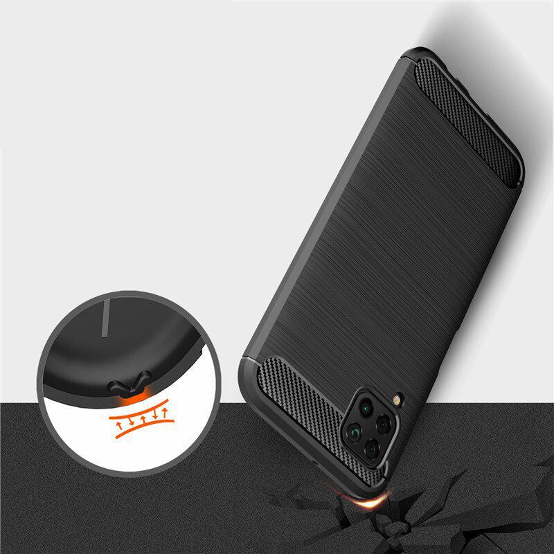 Techsuit - Carbon Silicone - Huawei P40 lite - Black