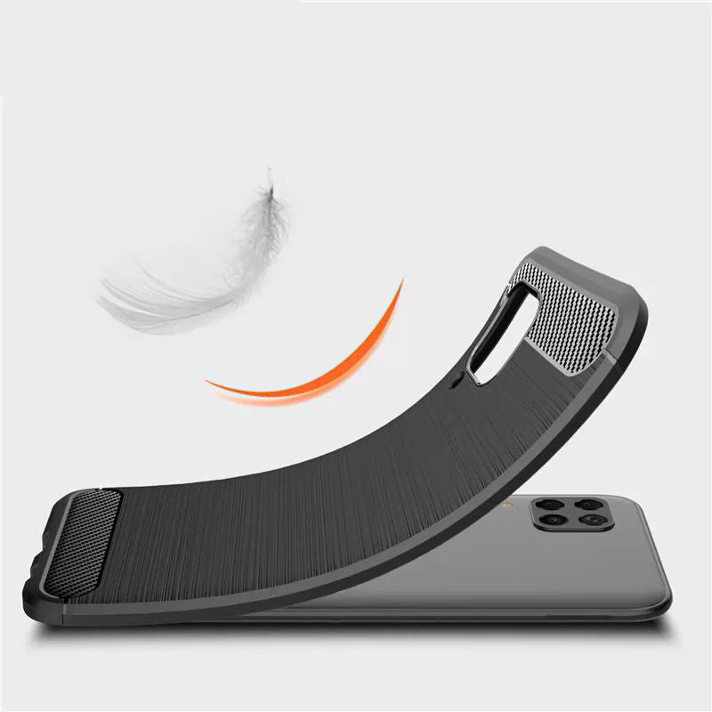 Techsuit - Carbon Silicone - Huawei P40 lite - Black
