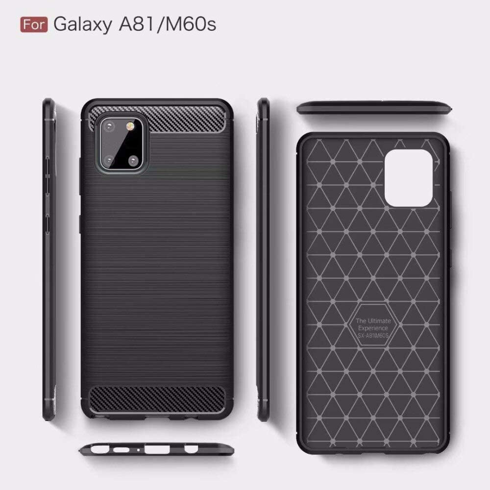 Techsuit - Carbon Silicone - Samsung Galaxy Note 10 Lite - Black