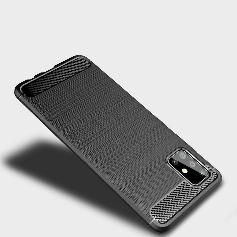 Techsuit - Carbon Silicone - Samsung Galaxy A71 4G - Black