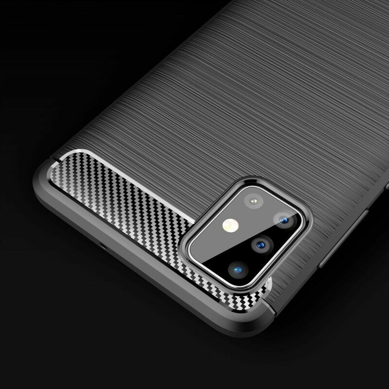 Techsuit - Carbon Silicone - Samsung Galaxy A71 4G - Black