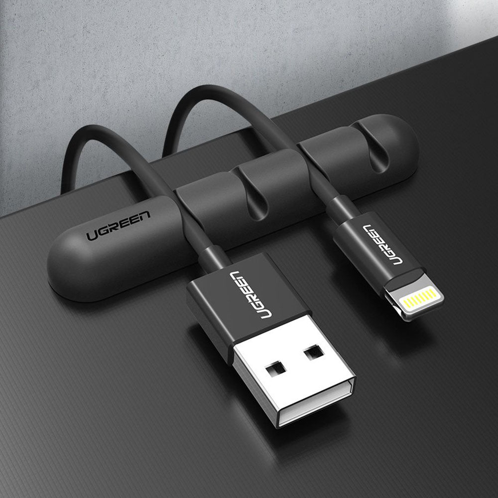 Ugreen - (2 pack) Cable Organizer LP114 (30762) - 4 Slots - Black