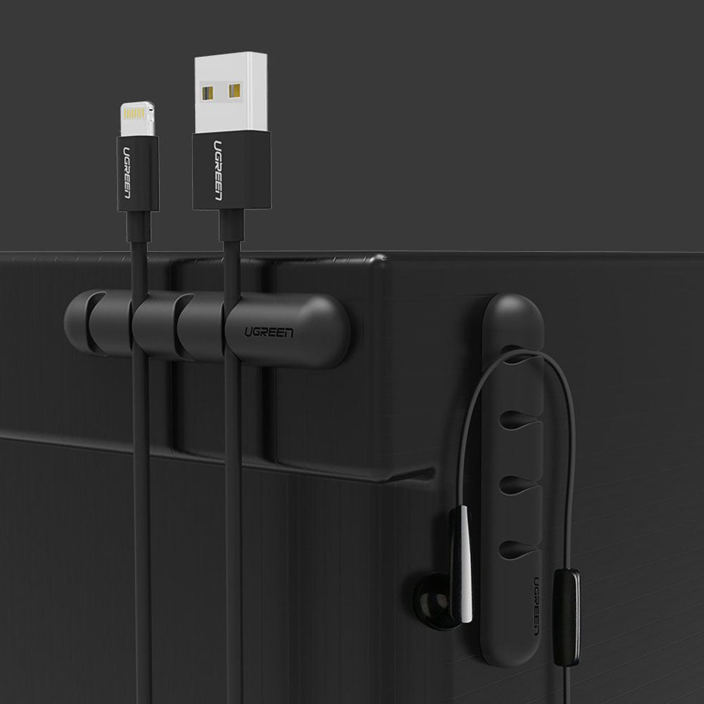 Ugreen - (2 pack) Cable Organizer LP114 (30762) - 4 Slots - Black