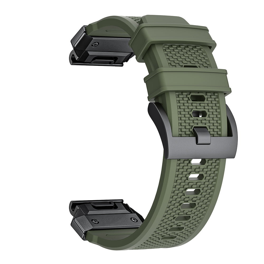Curea smartwatch Techsuit Watchband QuickFit compatibil cu Garmin Fenix 3 / Fenix 5X / Fenix 6X, Verde