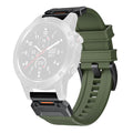 Curea smartwatch Techsuit Watchband QuickFit compatibil cu Garmin Fenix 3 / Fenix 5X / Fenix 6X, Verde