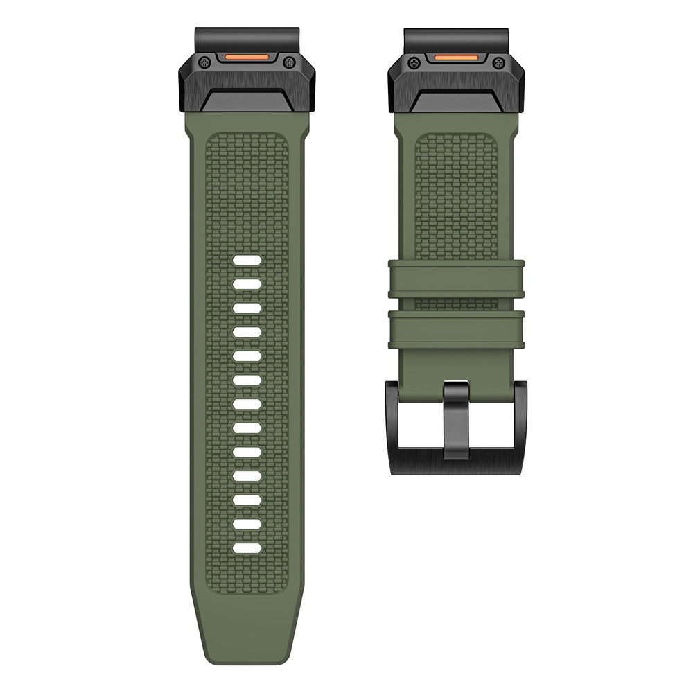 Curea smartwatch Techsuit Watchband QuickFit compatibil cu Garmin Fenix 5/6/7, Verde