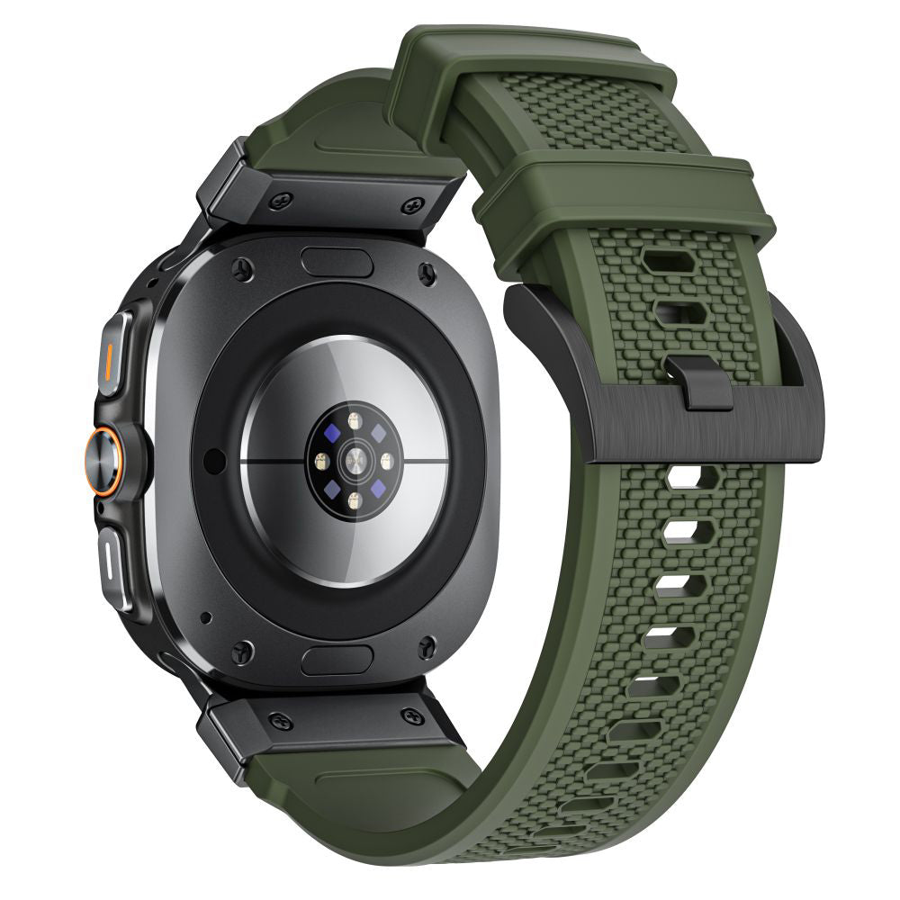 Techsuit - Watchband (W068) - Samsung Galaxy Watch Ultra 47mm / Watch Ultra 2 - Green / Black