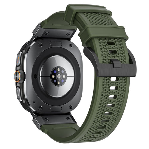 Techsuit - Watchband (W068) - Samsung Galaxy Watch Ultra 47mm / Watch Ultra 2 - Green / Black