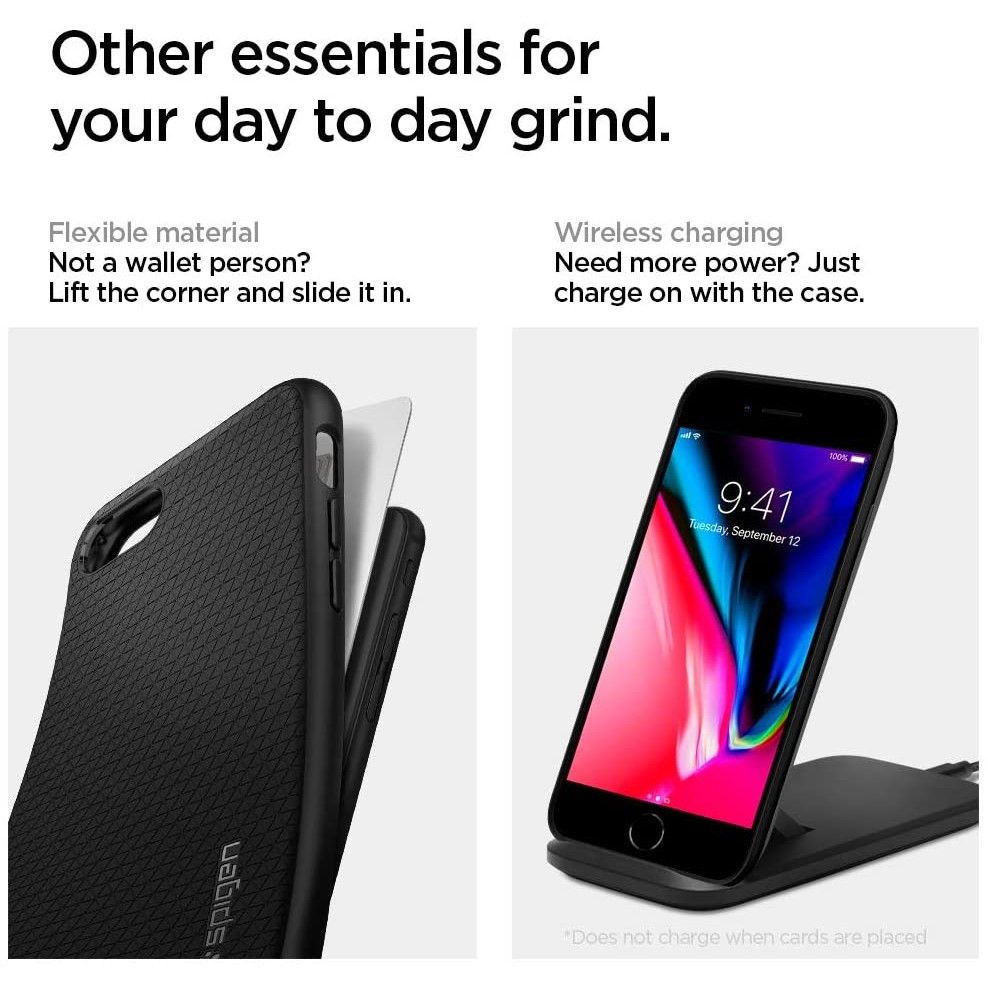 Spigen - Liquid Air (042CS20511) - iPhone 7 / iPhone 8 / iPhone SE 2, SE 2020 / iPhone SE 3, SE 2022 - Black