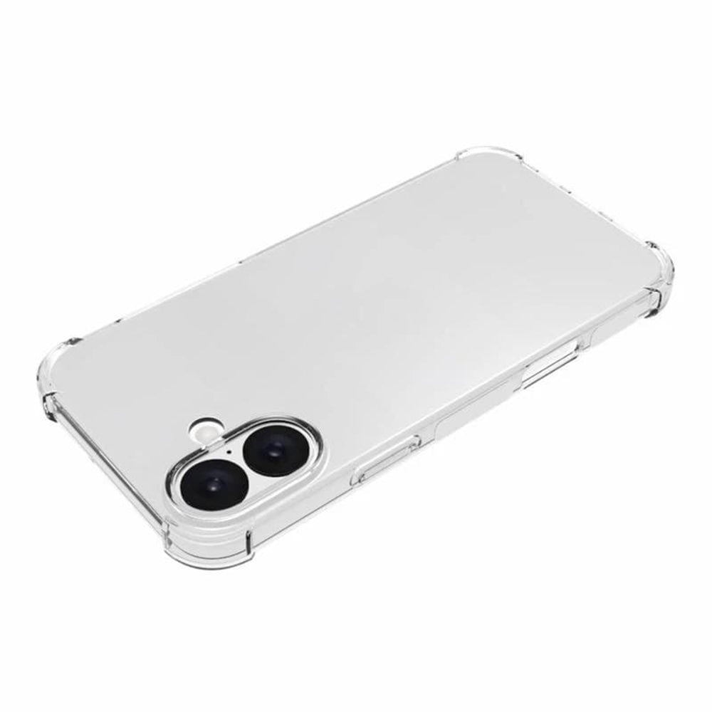 Techsuit - Shockproof Clear Silicone [Big Lens Hole] - iPhone 16 Plus - Clear