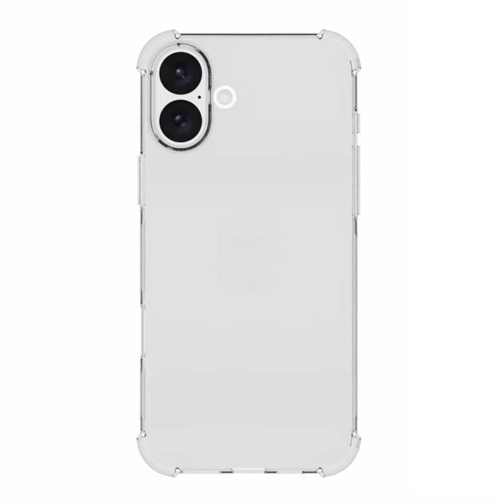 Techsuit - Shockproof Clear Silicone [Big Lens Hole] - iPhone 16 Plus - Clear