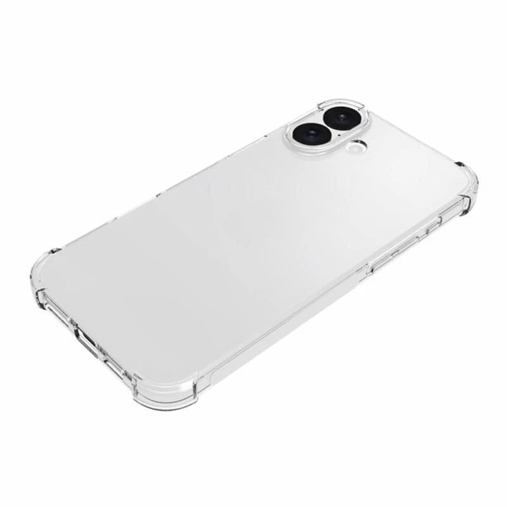 Techsuit - Shockproof Clear Silicone [Big Lens Hole] - iPhone 16 Plus - Clear