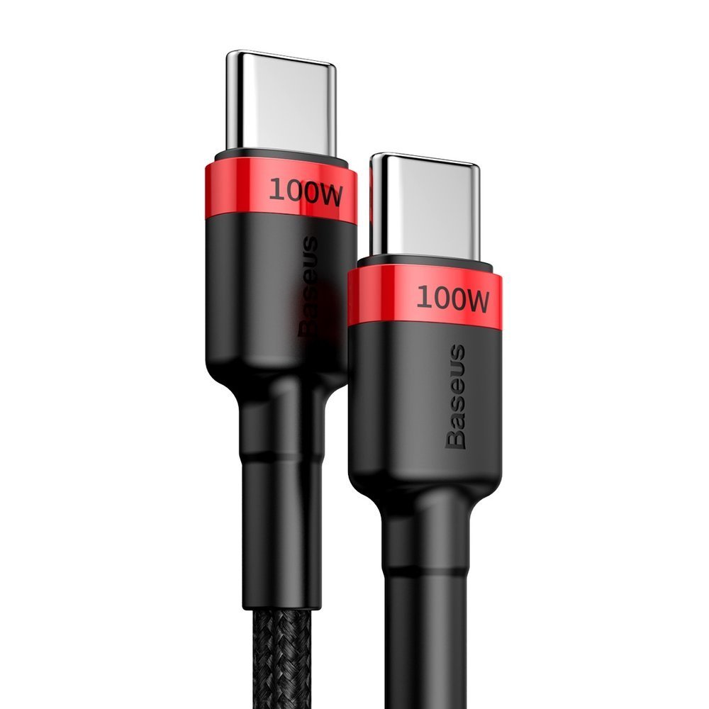 Cablu Baseus Cafule (CATKLF-AL91), USB-C, 100W, 2m, Negru