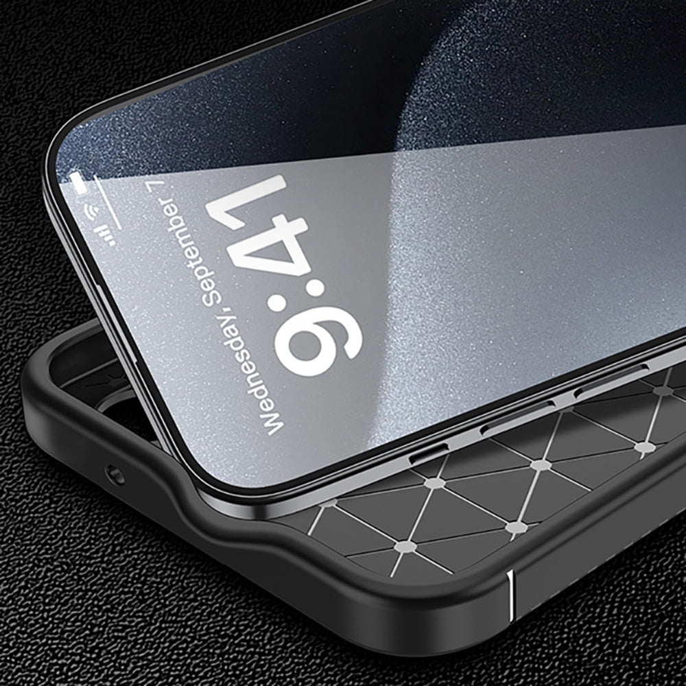 Techsuit - CarbonFiber - iPhone 16 Plus - Black