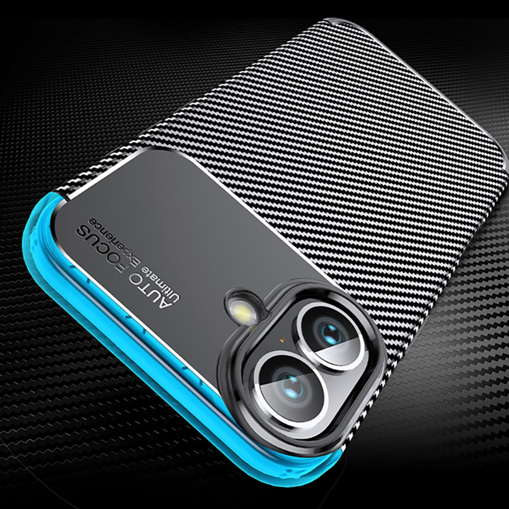 Techsuit - CarbonFiber - iPhone 16 Plus - Black