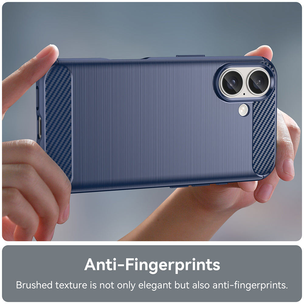 Techsuit - Carbon Silicone - iPhone 16 Plus - Blue
