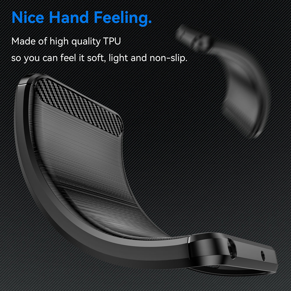 Techsuit - Carbon Silicone - iPhone 16 Pro - Black