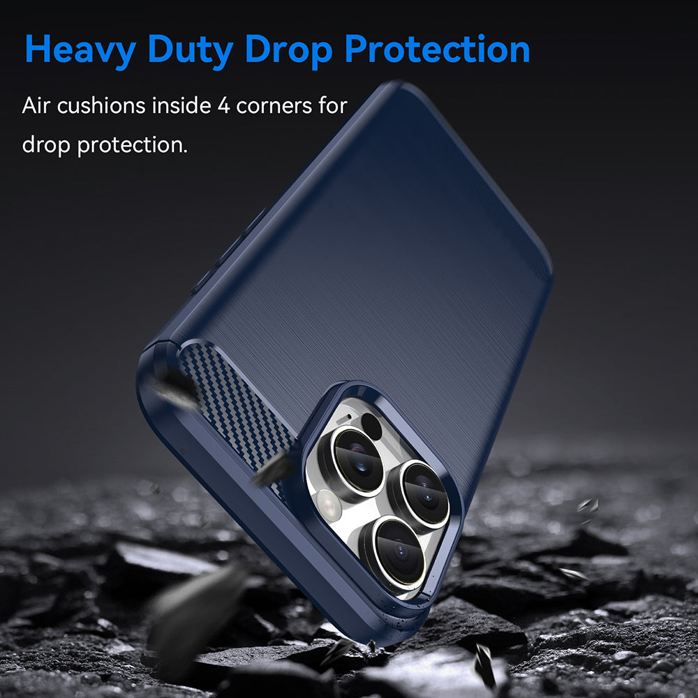 Techsuit - Carbon Silicone - iPhone 16 Pro - Blue