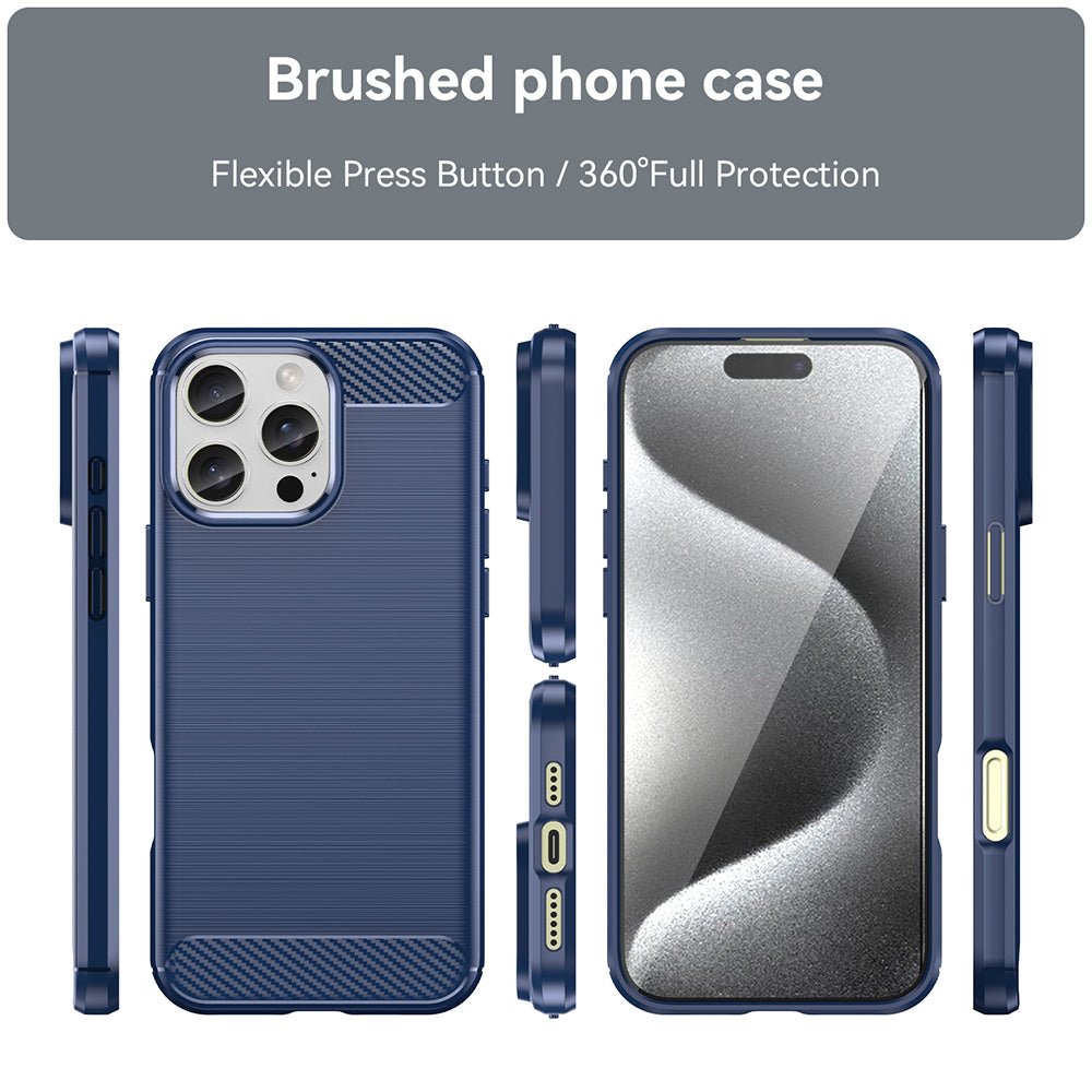 Techsuit - Carbon Silicone - iPhone 16 Pro Max - Blue