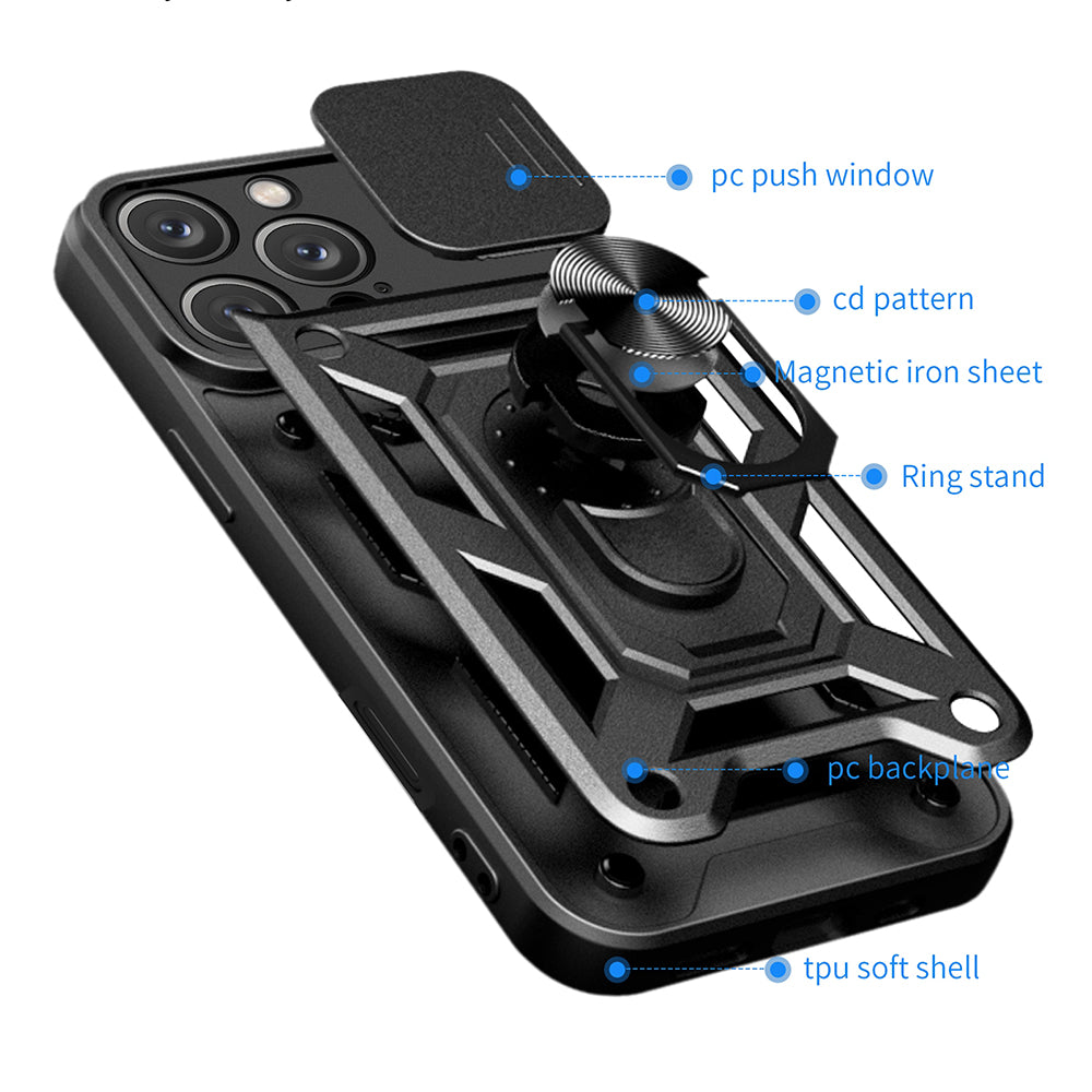 TechSuit Husa de protectie Techsuit CamShield Series compatibil cu iPhone 16 Pro Max, Negru – imagine 2