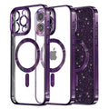 Techsuit - Luxury Glitter MagSafe - iPhone 16 Pro - Deep Purple