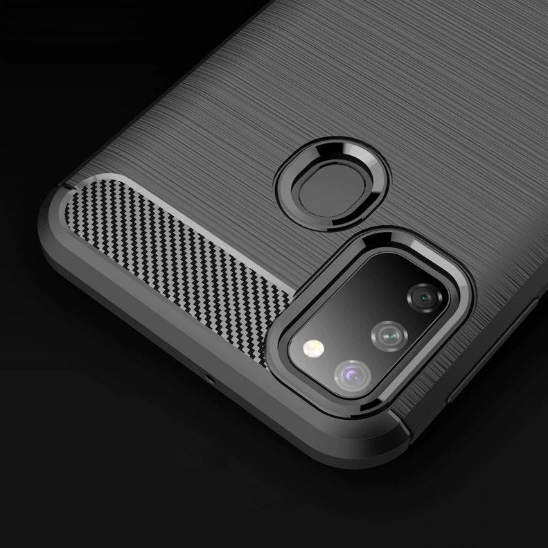 Techsuit - Carbon Silicone - Samsung Galaxy M21 / M30S - Black