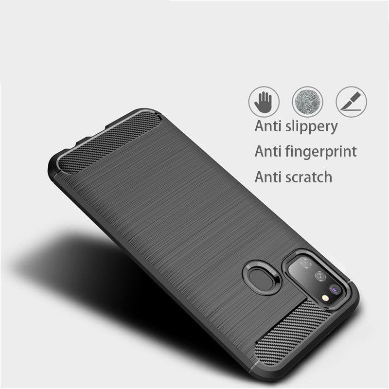 Techsuit - Carbon Silicone - Samsung Galaxy M21 / M30S - Black