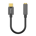 Adaptor Baseus Type-C la Jack 3.5mm (CATL54-01), DAC Chip, Negru