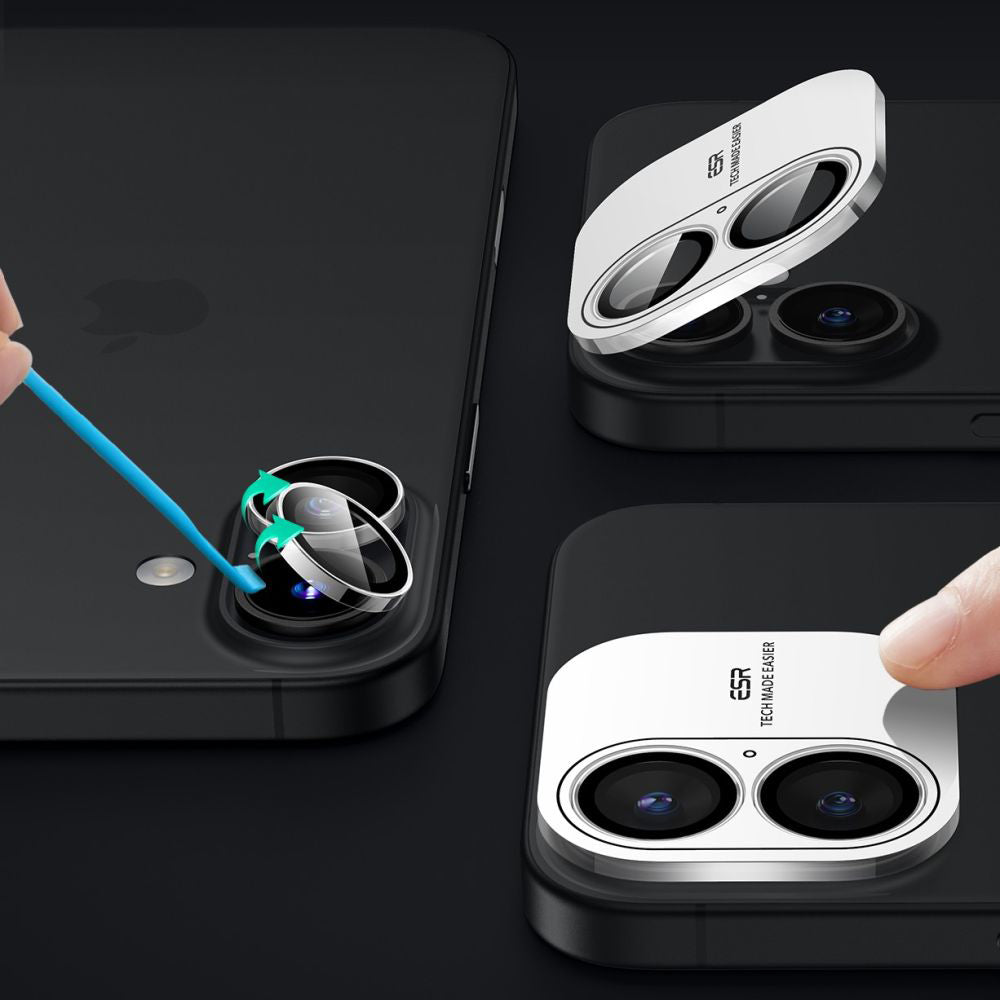 ESR - Armorite Camera Lens Protectors - iPhone 16 / iPhone 16 Plus / iPhone 17 - Clear