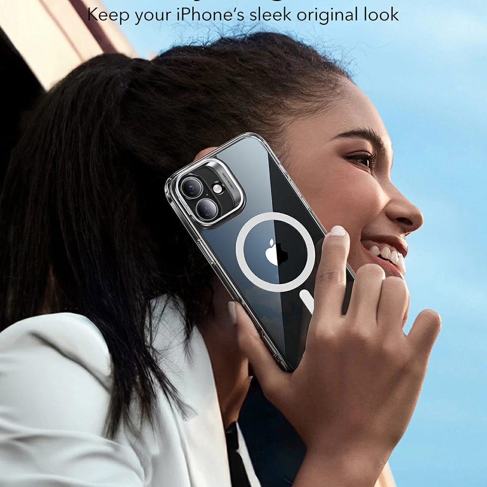 ESR - Classic Hybrid HaloLock Kickstand - iPhone 16 Plus - Clear