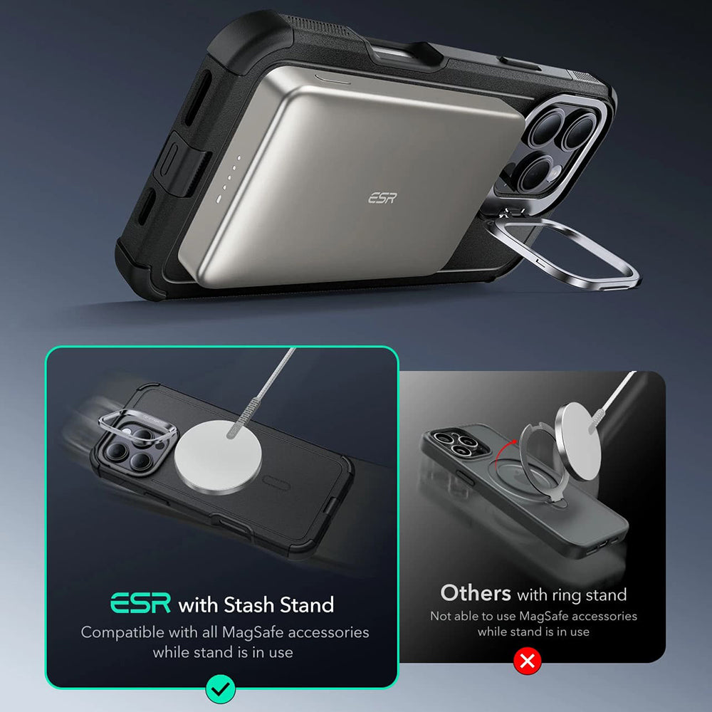 ESR - Cyber Armor Kickstand - iPhone 16 Pro Max - Green