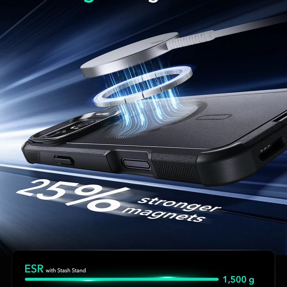 ESR - Cyber Armor Kickstand - iPhone 16 Plus - Black