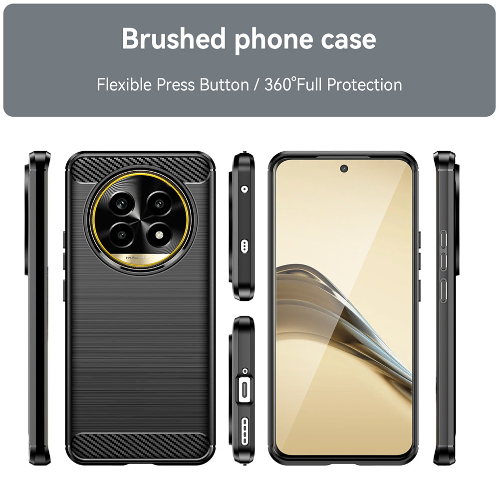 Techsuit - Carbon Silicone - Realme 13 Pro / 13 Pro+ - Black