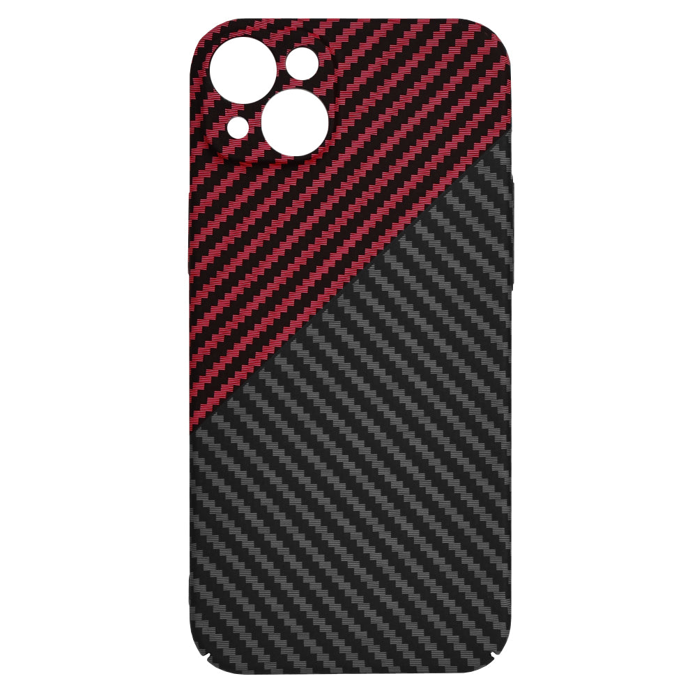 Techsuit - Carbonite FiberShell - iPhone 15 Plus - Red Vortex