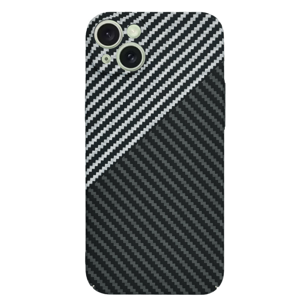 Techsuit - Carbonite FiberShell - iPhone 15 Plus - Stealth Gray